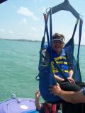 Sam boards the boat